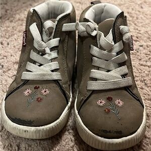 Carter's Brown Floral High-Top Sneakers